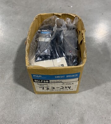 Fuji Electric BU-FSB3030 Molded Case Circuit Breaker 30A 600V AC *READ*