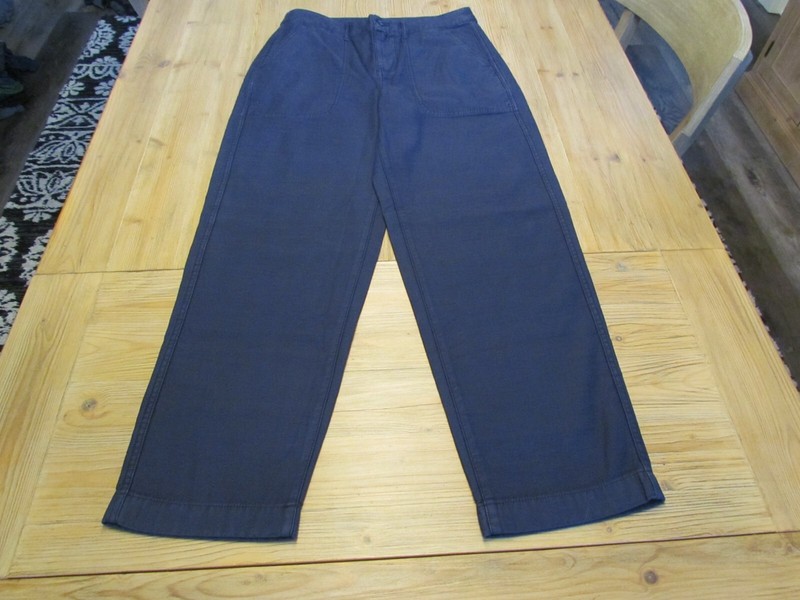 NWT J.Crew Women's Size 29 Navy Blue Garment-Dyed Cotton Foundry Pant AP392 $98