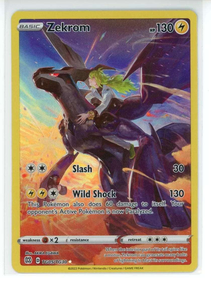 Zekrom TG05/TG30 - Brilliant Stars - Trainer Gallery Pokemon Card - Holo  Foil