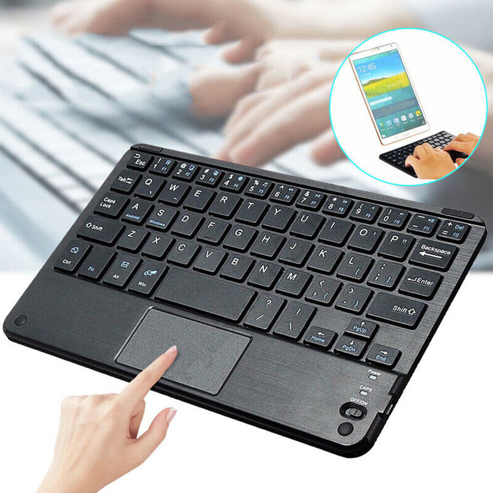 Mini Bluetooth Wireless Touchpad Keyboard&Cordless Mouse For