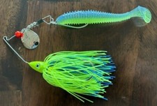 Sims Tackle 3/8oz Spinnerbait/Swimbait Predator  Powder Blue w/Nickle Blade