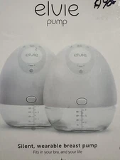 Elvie EP01 Double Electric Wearable, Silent, Smart Breast Pump w/ Bluetooth