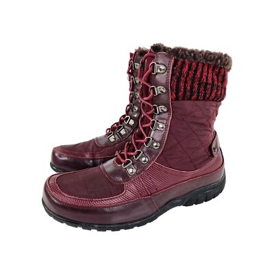 PROPET Womens Delaney Frost Winter Bordo Red Boots