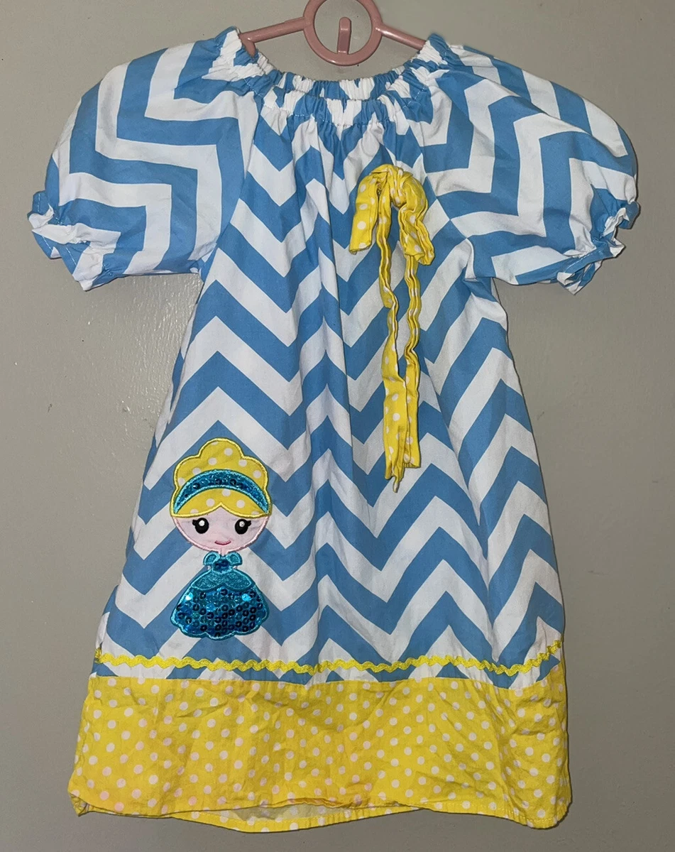 Girls toddler chevron boutique size XL Size 3t Vintage Style Dress