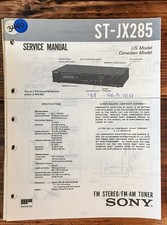Sony ST-JX285 Tuner Service Manual Original 