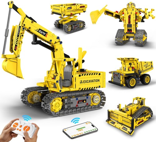 aukfa Excavator Robot Building Toys for Boys, STEM Projects for Kids Ages 8-1...