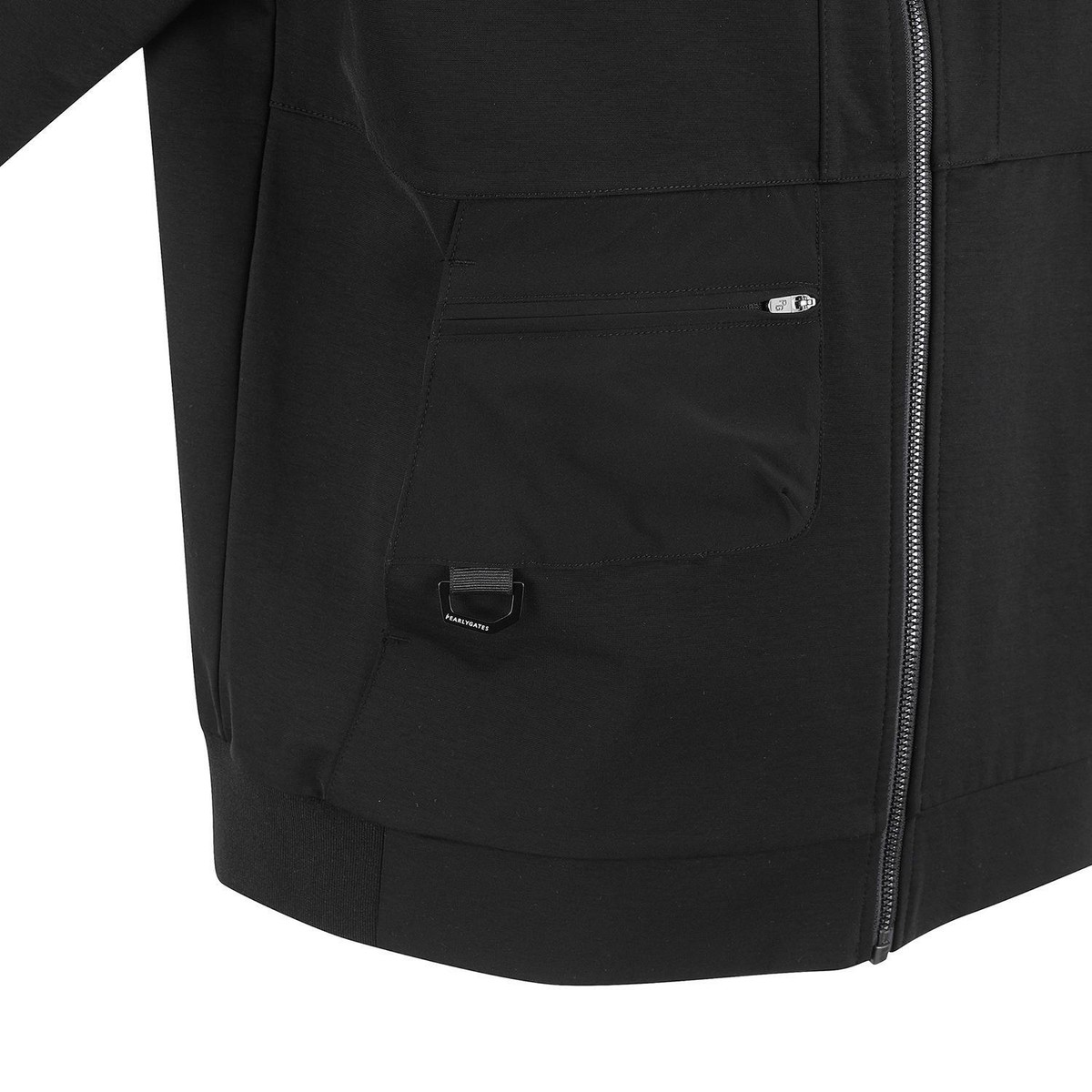PEARLY GATES - mocos Genuine PEARLY GATES GOLF Mens Woven Pocket Mock Neck Zip-Up