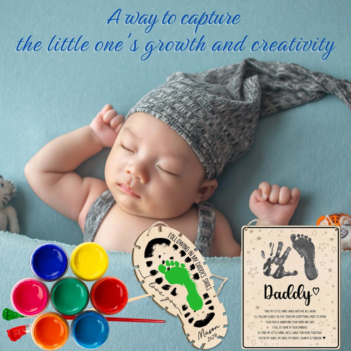 Best Dad Ever Hands down Sign DIY Personalized Father'S Day Gifts Handprint Wood - Picture 5 of 13