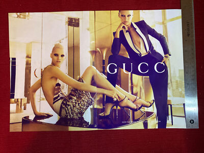 Model Abbey Lee Kershaw for Gucci 2014 Print Ad - Great to Frame!