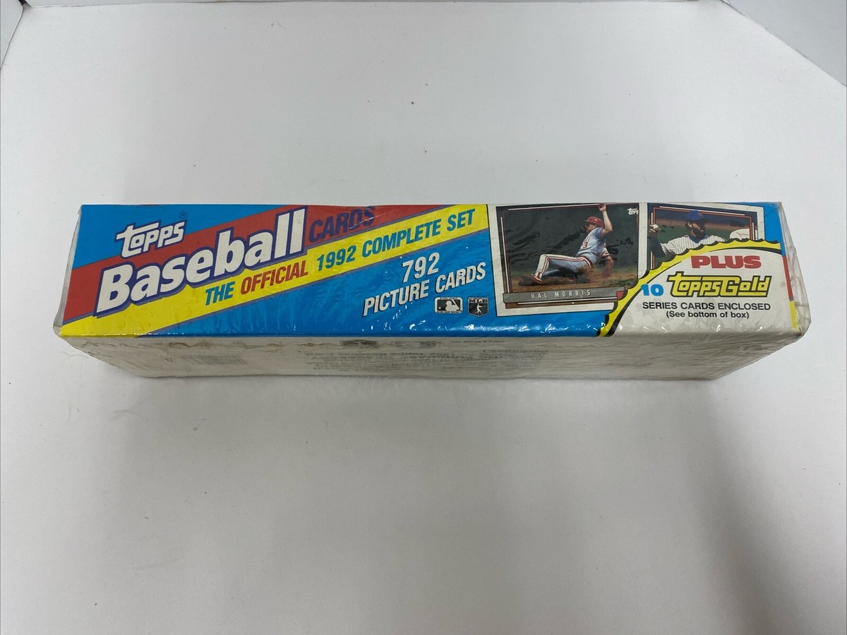 1992 Topps Baseball Complete Set 792 Cards + 10 Topps Gold Cards 