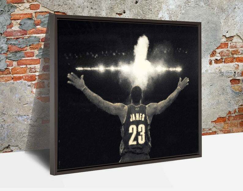 Lebron James Canvas Print - Cleveland Cavaliers - Wall Art, Sports Art Print