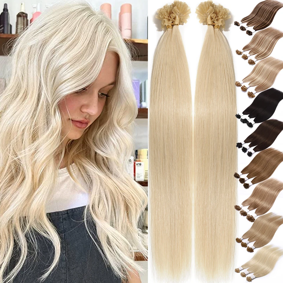 150G DICK Remy Echthaar Keratin Bonding Hair Extensions U-tip Haaarverlangerung