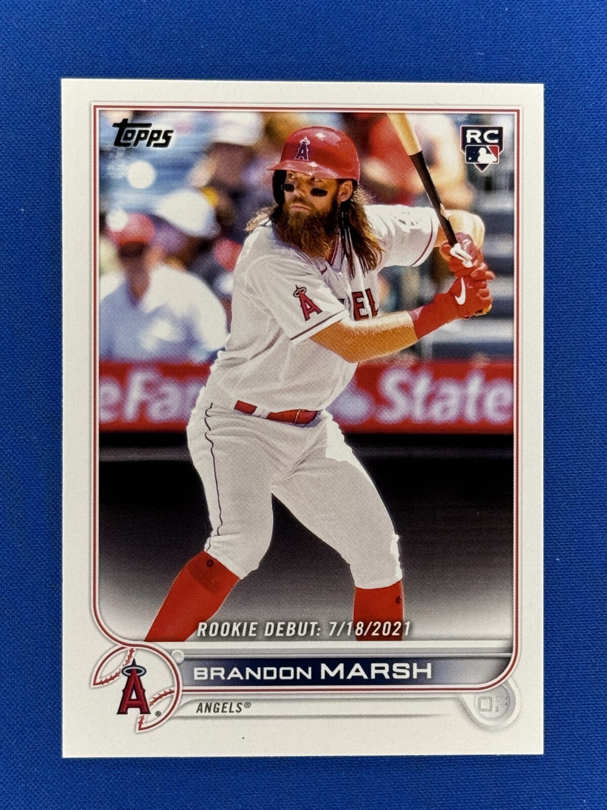 2022 Topps Update #US35 Brandon Marsh Rookie Debut RC Angels