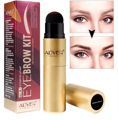 Al iver All In One Augenbrauen Set Dunkelbraun/Med Brown