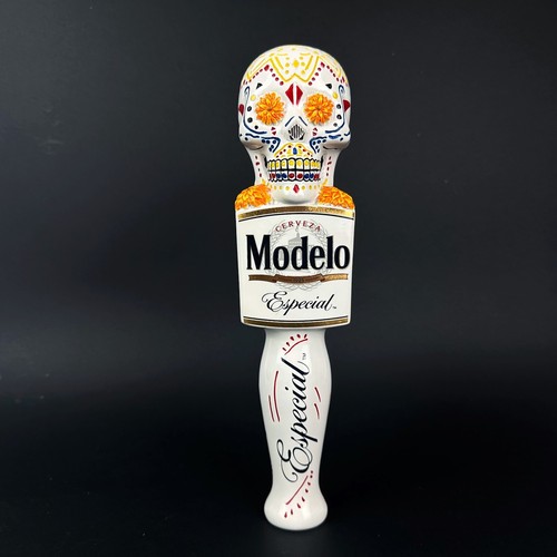 Modelo Especial Sugar Skull Beer Tap Handle 10" Tall Day Of The Dead