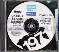 1971 Chrysler Shop Manuell CD Imperial Neu Yorker Newport 300 Reparatur Service