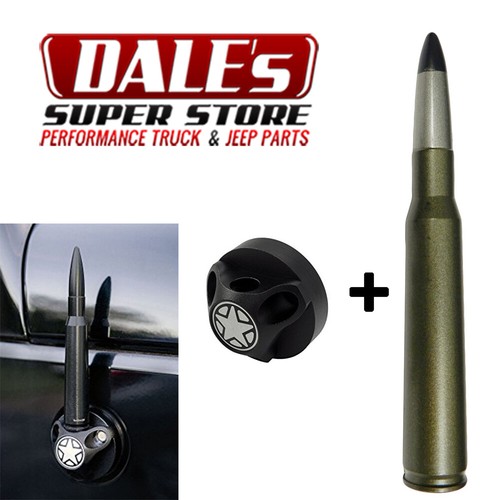 BRONZE BULLET ANTENNA + BASE fits JK JL Jeep 2007-18 WRANGLER | FITS New JL Jeep - Afbeelding 1 van 3