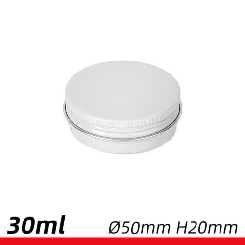 10/50Pcs Aluminum Round Tin Jar Metal Container Bottles Storage Pot Screw Lids - Picture 17 of 19
