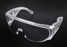 Clear Safety Goggles - Scratch Resistant - Eye Protection -Comfort Fit- Anti Fog