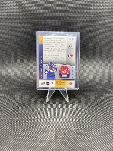 20/21 SPGU JACCOB SLAVIN 1st YEAR ALL STAR PATCH CAROLINA HURRICANES AS1-JS MINT - Picture 3 of 4