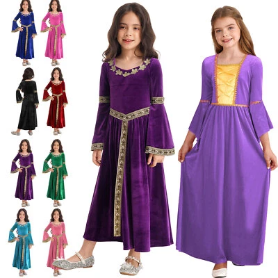 MARKENLOS Kinder Mittelalter Renaissance Prinzessin Kleid Halloween viktorianischen Kostüm