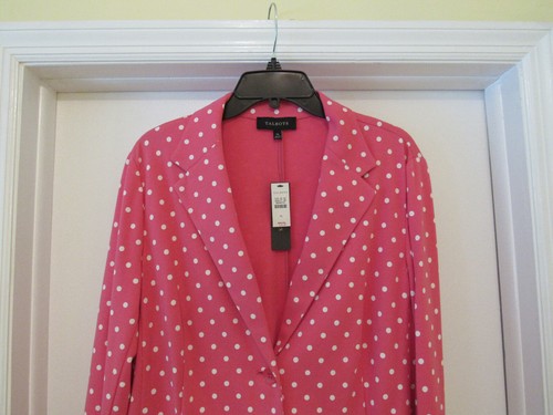 NEU MIT ETIKETT TALBOTS PINK POLKA PUNKTBLAZER GRÖSSE 16 - Bild 11 von 11