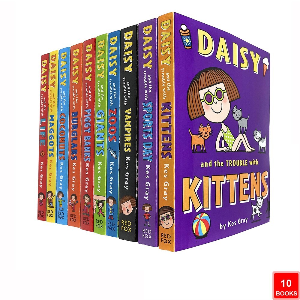 Daisy Fiction 10 Books Collection Set by Kes Gray Kittens, Sports Day, Vampires