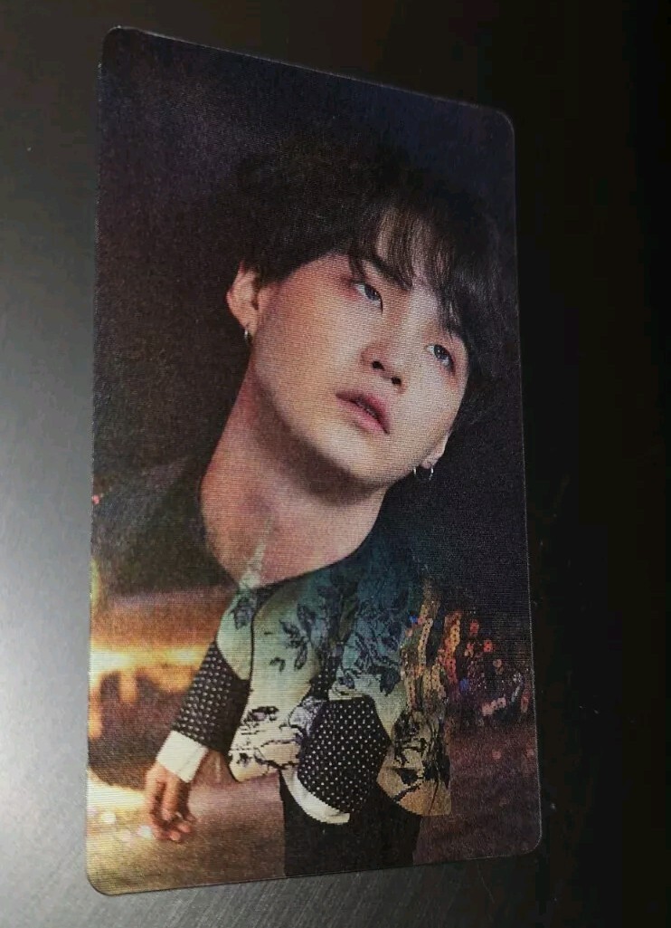 BTS Suga WINGS Concept Book Official Lenticular Photocard RARE