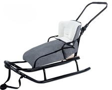 Metal Sled Warm Baby Sleeping Bag Push Handle Durable Big Sled