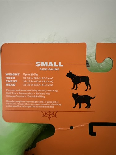 Hyde & Eek Monster Halloween Dog and Cat Costume - Small NWT - Picture 6 of 6