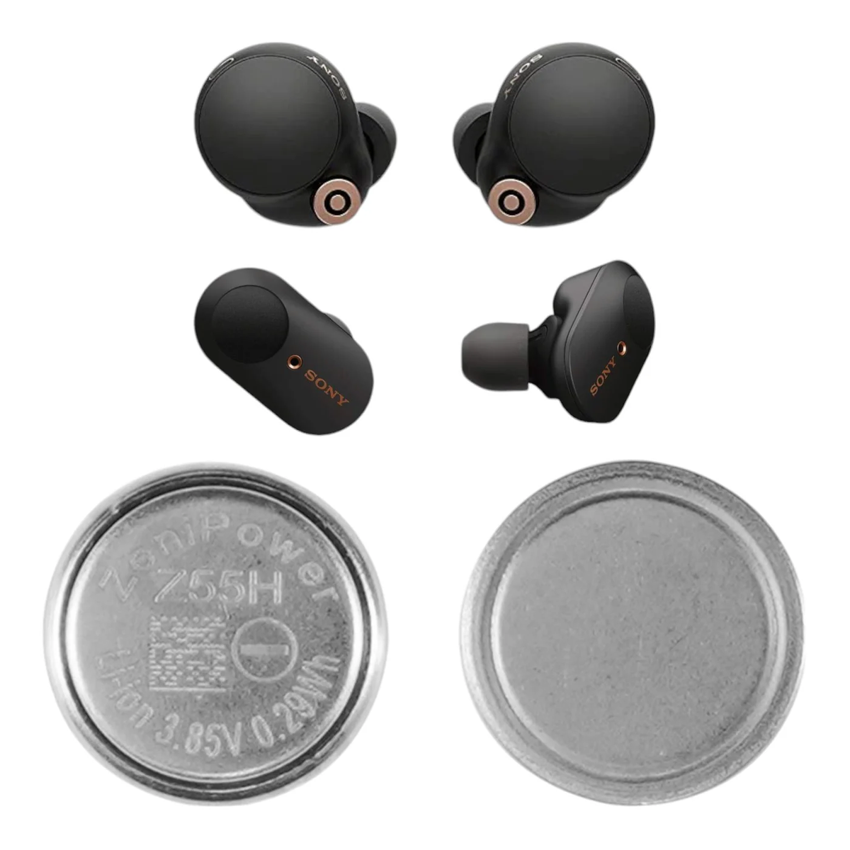 2) OEM ZeniPower Z55H Model for Sony WF1000XM4 XM3 Bluetooth