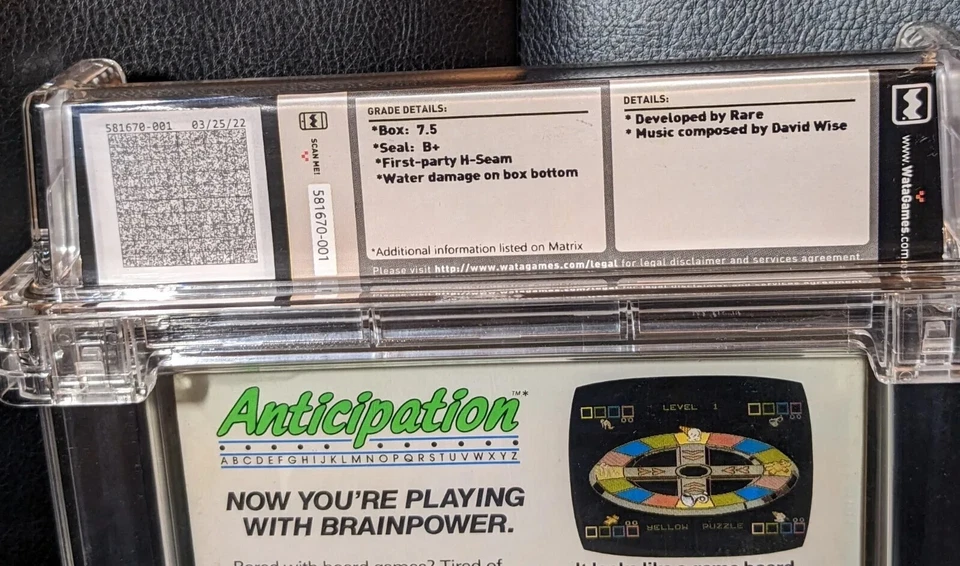 Anticipation Nintendo NES Nuevo Precintado Wata Calificado 7.5 Sello B+ Foto 4 de 4