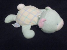 RARE VINTAGE EDEN LAYING DOWN BABY TEDDY BEAR VELOUR PLUSH