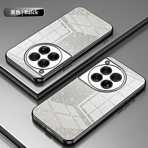 For OnePlus 12R, Shockproof Bling Glitter Plating Soft TPU Clear Case Cover - 第 19/25 張圖片