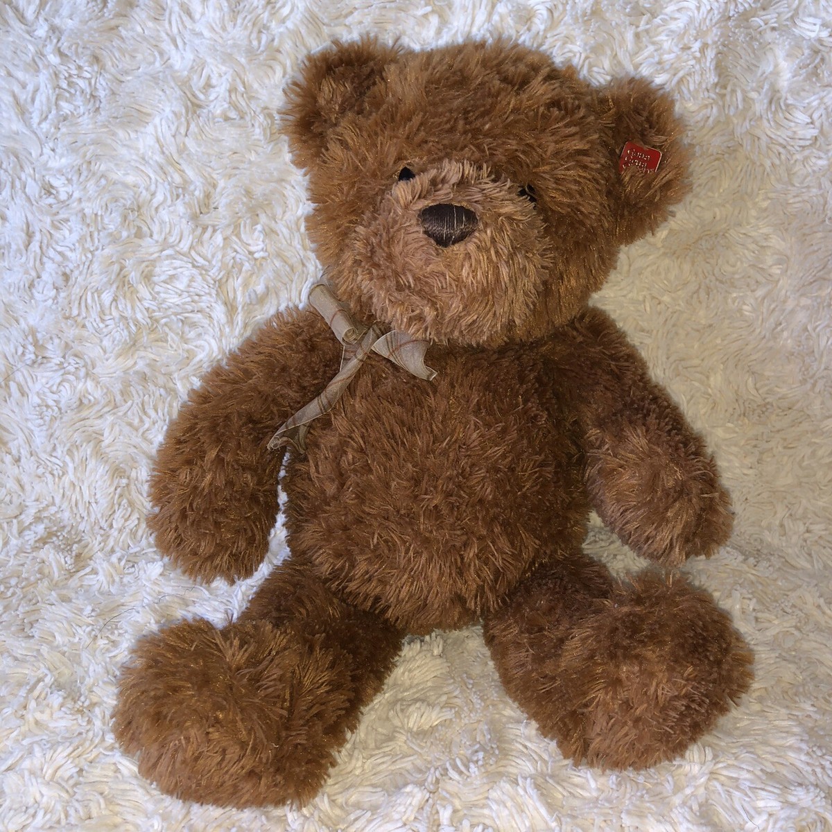 Vintage GUND 15336 Musical Wind Up Teddy Bear Soft Plush Toy With