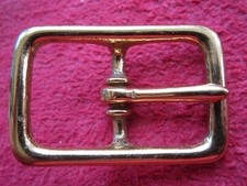 8 VINTAGE NOS NORTH  JUDD 7/8" SIZE BRASS PLATED BUCKLES, USA MADE