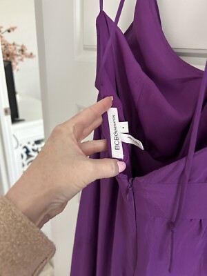 bcbgeneration purple dress NWOT BCBGeneration Purple One Shoulder Cut Out