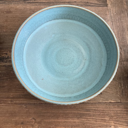 Tazón decorativo turquesa polvoriento grande olmo oeste 13"" de diámetro Usado en excelente estado - Imagen 2 de 7