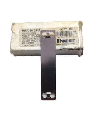 Panduit MMP350-C316 Stainless Steel Metal Marker Plate Box