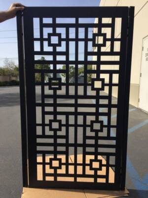 Contemporary modern metal gate, Modern Metal Gate, Custom size Art Pedestrian