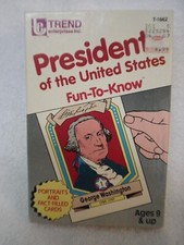 Trend Presidents of the United States Fun-To-Know Flash Cards Washington - Bush