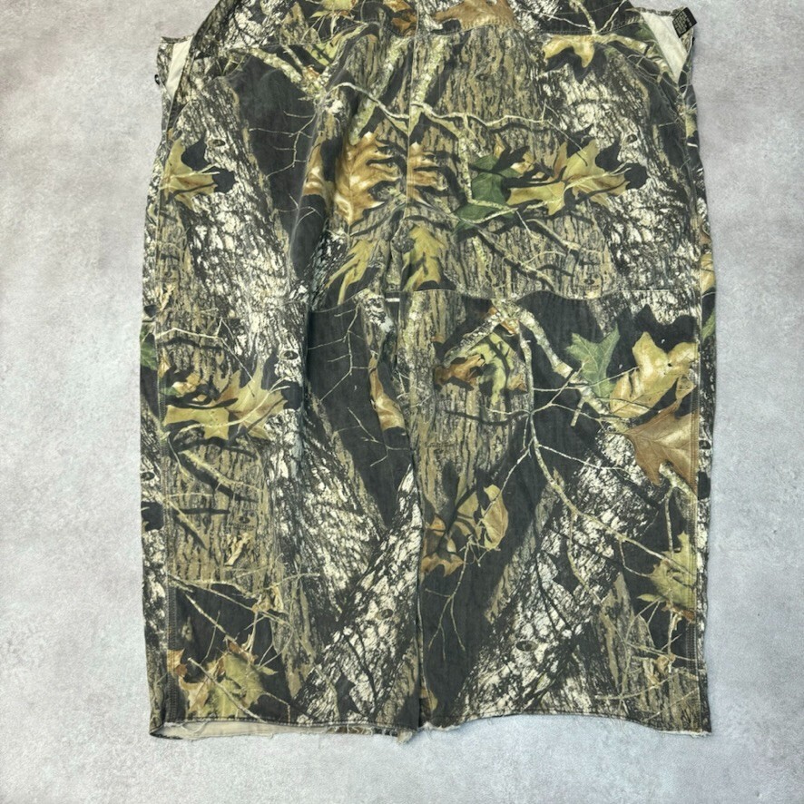 Real Tree Dungarees Mens Camo Camoflauge Carpenter Hunting Overalls, Green 48" image 9