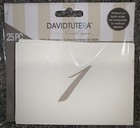 David Tutera Beige Table Numbers 1-25 Wedding Reception