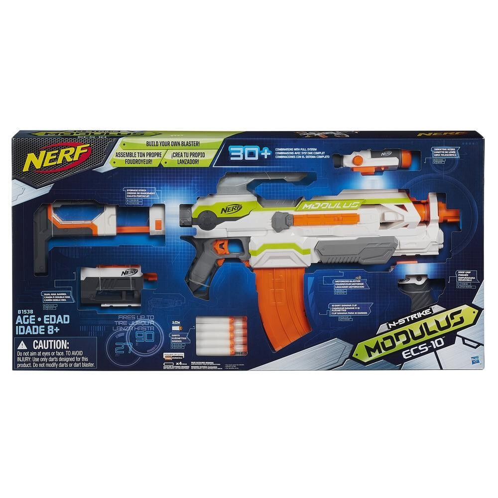 NERF Modulus ECS-10 Motorized Dart Blaster Scope Grip Stock