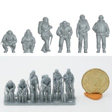 Figure Da Alpinista 1/87 Modello Ferroviario H0, Modellismo 1:87, Set Diorama