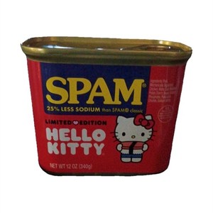 SPAM 25% Less Sodium Hello Kitty Limited Edition Canned Meat 12 oz (340 g)