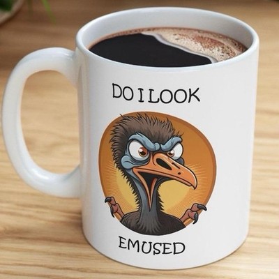 Lustige Tasse sarkastisch Emused Becher 11oz Kaffeetasse Geschenke süß lustig
