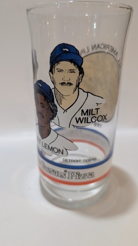 1984 Detroit Tigers/Little Caesars Pizza 4 Trinkglas Set. World Series Team - Bild 5 von 12