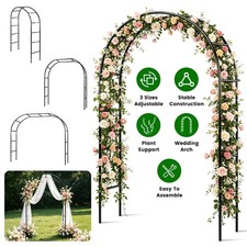 Garden Archway Arch Arbor Trellis for Yard Decor Wedding Patio Structure Gate