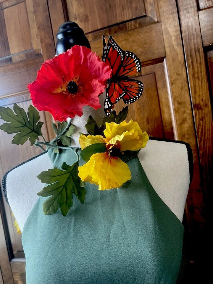 Anthropologie BHLDN Forrado Salvia Boda Talla 12 (Flores no incluidas) Foto 2 de 4